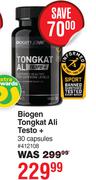 Biogen Tongkat Ali Testo + 30 Capsules
