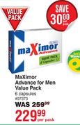 Maximor Advance For Men Value Pack 6 Capsules-Per Pack