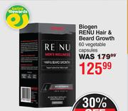 Biogen RENU Hair & Beard Growth 60 Vegetable Capsules