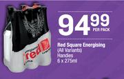Red Square Energising (All Variants) Handies-6 x 275ml Per Pack
