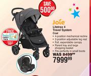 Joie Litetrax 4 Travel System (Coal)