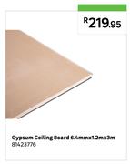 Gypsum Ceiling Board 6.4mm x 1.2m x 3m 81423776
