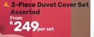 3-Piece Duvet Cover Set Assorted-Per Set