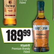 Klipdrift Premium Brandy-750ml