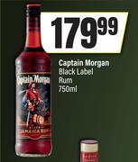 0Captain Morgan Black Label Rum-750ml
