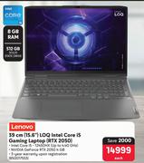 Lenovo 39cm (15.6") LOQ Intel Core i5 Gaming Laptop RTX 2050