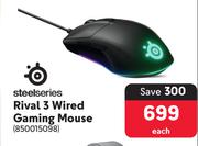 Steelseries Rival 3 Wired Gaming Mouse 850015098