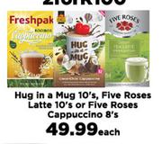 Hug In A Mug 10's, Five Roses Latee 10's Or Five Roses Cappuccino 8's-Each