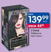 L'Oreal Preference Hair Colour-Each