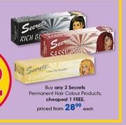 Secrets Permanent Hair Colour Products-Each