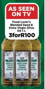 Food Lovers Blended Seed & Extra Virgin Olive Oil-For 3 x 1Ltr