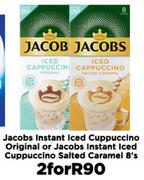 Jacobs Instant Iced Cuppuccino Original Or Jacobs Instant Iced Cuppuccino Salted Caramel-For 2 x 8's