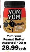 Yum Yum Peanut Butter Assorted-400g Each