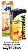 Parmalat UHT Vanilla Custard 1L Or Easygest Vanilla Custard 1L-For Any 2
