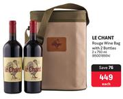 Le Chant Rouge Wine Bag With 2 Bottles-2 x 750ml
