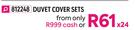 Taylor Basic 6 Piece Duvet Cover Sets (Double)