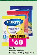 Purity Cream Of Maize Porridge Assorted-For Any 3 x 400g