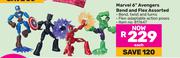 Marvel 6" Avengers Bend & Flex Assorted-Each