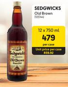 Sedgwicks Old Brown-12 x 750ml Per Case