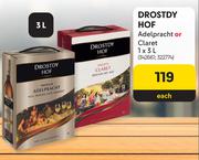 Drostdy Hof Adelpracht Or Claret-3L Each