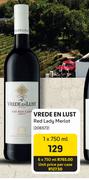 Vrede En Lust Red Lady Merlot-6 x 750ml
