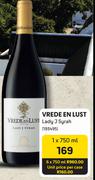 Vrede En Lust Lady J Syrah-6 x 750ml
