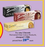 Secrets Permanent Hair Colour Products-Each