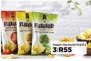 Flanagan's Chips Assorted-For 3 x 120g/125g