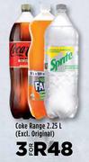 Coke Range (Excl.Original)-For 3 x 2.25L