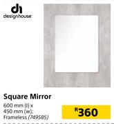 Design House Square Mirror-600mm (l) x 450mm (w)