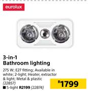 Eurolux 3 In 1 Bathroom Lighting 5 Light