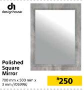 Design House Polished Frame Mirror-700mm x 500mm x 3mm
