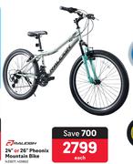 Raleigh 24" Or 26" Pheonix Mountain Bike-Each