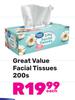 Great Value Facial Tissues-200s