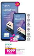 2 x Oppo Reno 8 5G Smartphone-On 1.3GB Red Top Up Core More Data + On Promo 1GB Data
