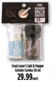 Food Lover's Salt & Pepper Grinder Combo 50ml-Each