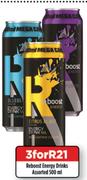 Reboost Energy Drinks Assorted-For 3x500ml