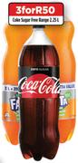 Coke Sugar Free Range-For 3x2.25Ltr