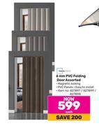 Mainstays 6mm PVC Folding Door Assorted-Each