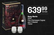 Remy Martin VSOP Fine Champagne Cognac And 2 Glasses-750ml Per Pack 