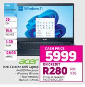Acer 39cm (15.6") Intel Celeron A115 Laptop