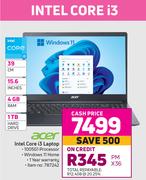 Acer 39cm (15.6") Intel Core i3 Laptop