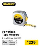 Stanley Powerlock Tape Measure 8m x 25mm