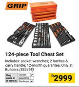 Grip 124 Piece Tool Chest Set