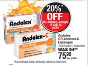 Andolex Or Andolex-C Lozenges 16/24 Pack Assorted-Per Pack