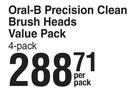 Oral B Precision Clean Brush Heads Value Pack-4 Per Pack
