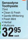 Sensodyne Toothpaste Assorted-75ml Each