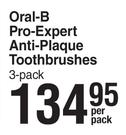 Oral B Pro Expert Alti Plaque Toothbrushes-3 Per Pack