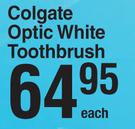 Colgate Optic White Toothbrush-Each