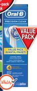 Oral B Precision Clean Brush Heads Value Pack-4 Per Pack